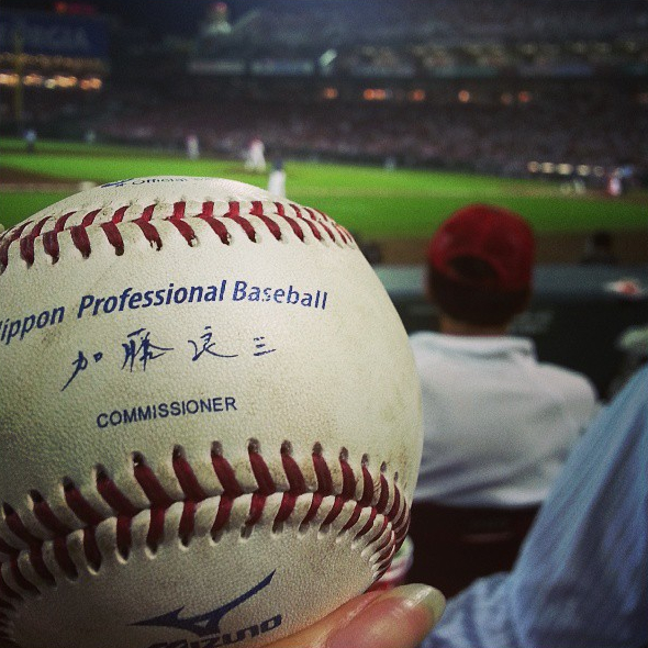 Official Nippon Professional Baseball ball, the league Shoki Oda is expected to bypass